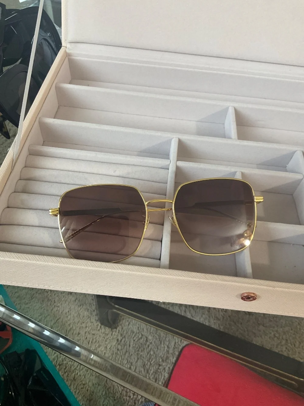 BOTTEGA VENETA SUNGLASSES UNISEX GOLD BV0305SA-001